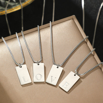 26 Letter Gold Ladies Necklace