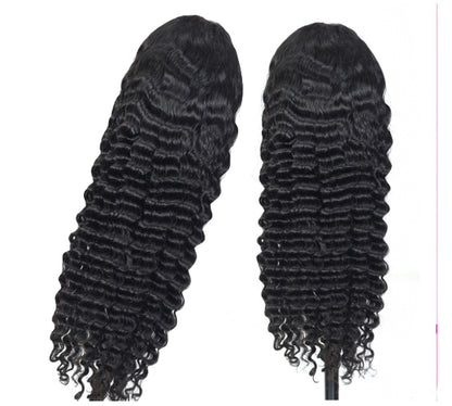 Human Hair Deep Wave Lace Frontal Wigs 13x4 28 & 30 Inch