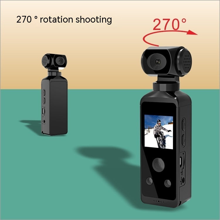 270-Degree Rotating 4K Pocket Camera for Sports and Travel Use Global swanky 3