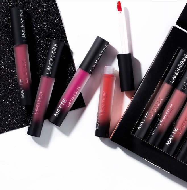 Long-Lasting Waterproof Matte Velvet Lipstick Set for Women