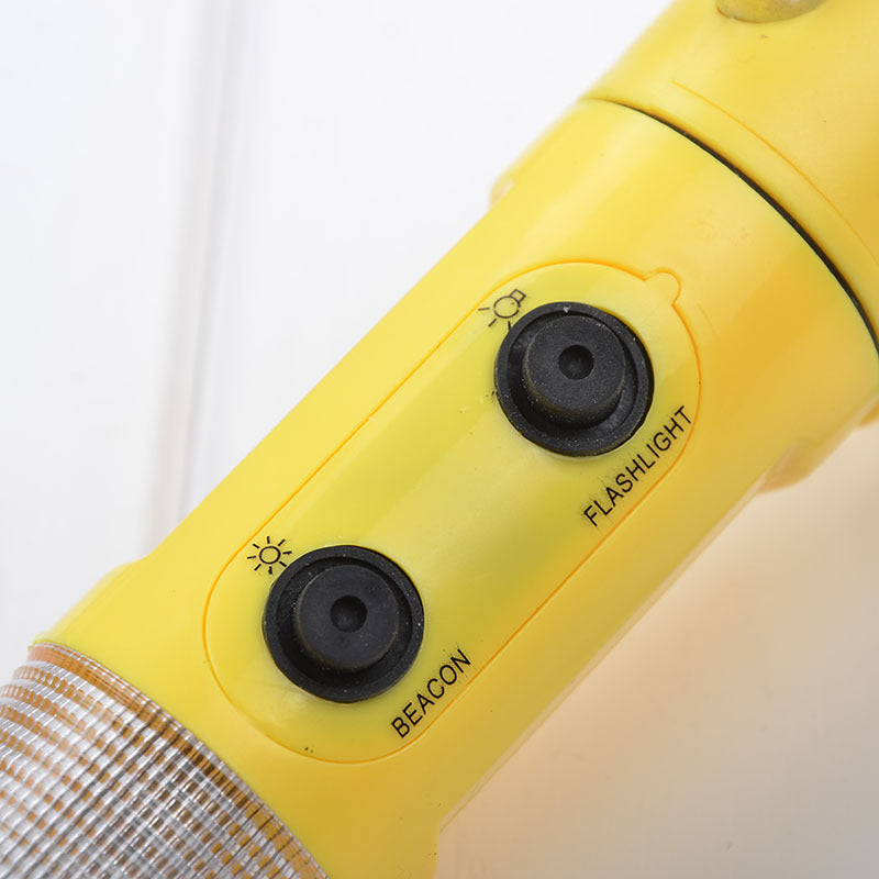 Car Auto LED Torch Flashlight Emergency Safety Hammer Tool