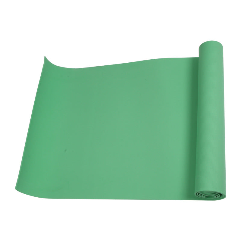 Blue and yellow EVA yoga mat