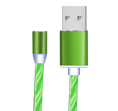 Buy Magnetic Streamer Flowing Light Data Cable for iPhone Type-C