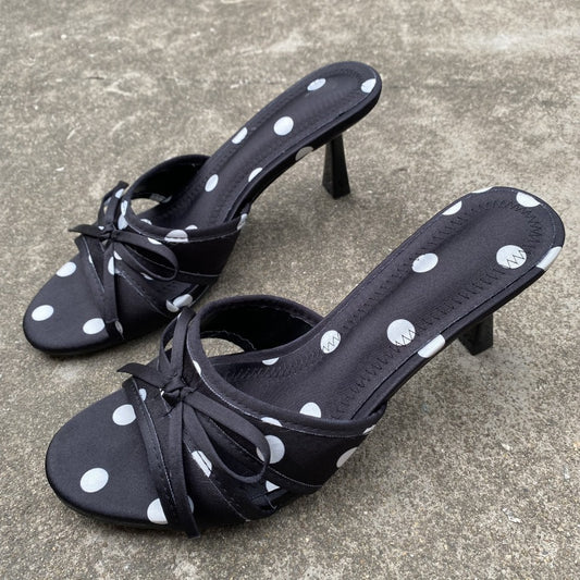 Women’s Polka-Dot Bow Slippers Cute Upgrade Home Footwear