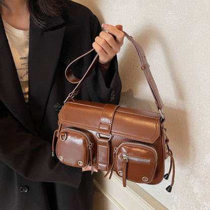 Textured Underarm Baguette Bag for Trendy Chic Style US