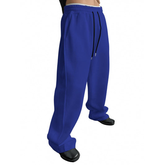 Buy Men’s Drawstring Waist Wide-Leg Loose Pants for Comfort