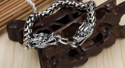 S925 Silver Bold Domineering Men’s Faucet Bracelet Jewelry
