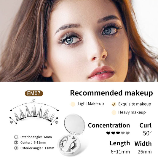 Magnetic False Eyelashes with Storage Box and Applicator