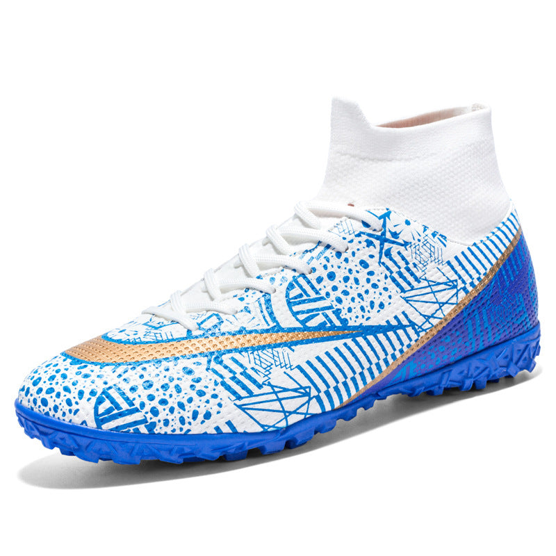 Breathable High Top Firm Ground Soccer Shoes Sports Design