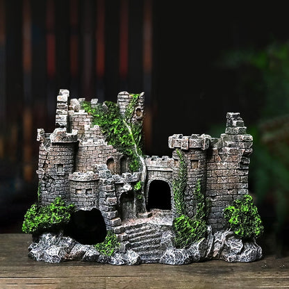 Aquarium Resin Castle Decoration for Fish Tank Landscape