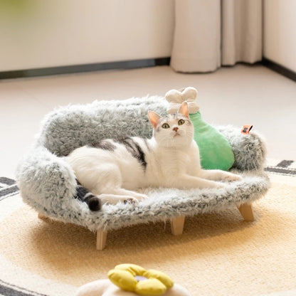 Buy Luxury Cat Bed – Wooden Pet Bed for Small & Medium Dogs & Cats