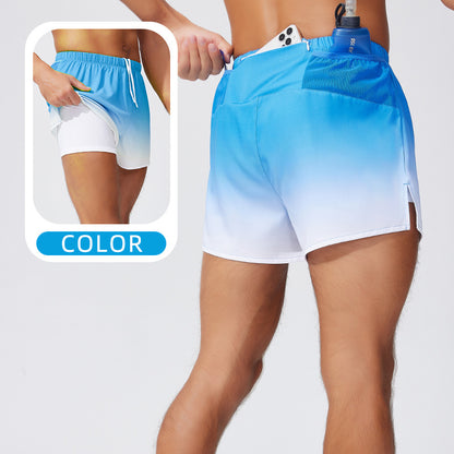 Men's and Women's Loose Double-Layer Beach Pants for Swimming