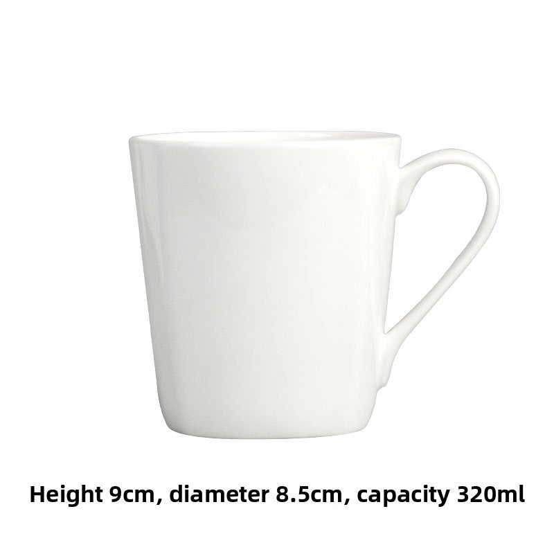 Simple Bone China Coffee Mug  Elegant & Durable Drinkware