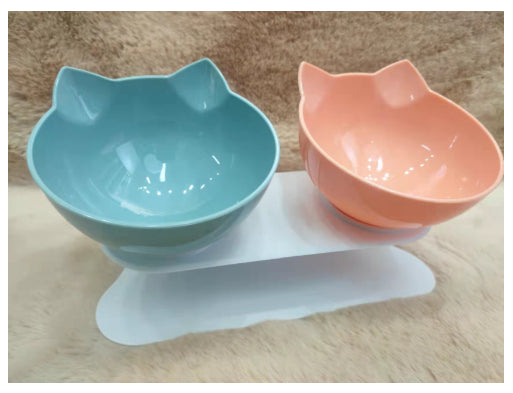 Buy Inclined Cat Bowl with Oblique Mouth – Stylish Pet Feeder