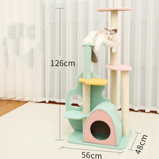 Cat Life Supplies Large Scratching Post and Toys for Cats