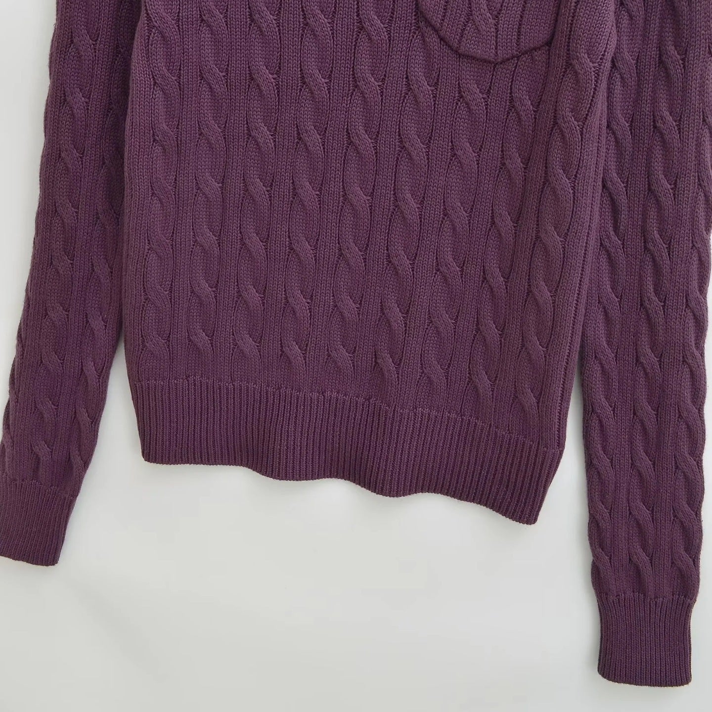 Stylish Korean-Style Relaxed Purple Sweater for Petite Women
