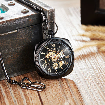 Buy Trendy Classic Retro Pocket Watch with Chain for Men