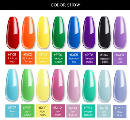15g Colored Crystal Nail Extension Glue Durable and Strong