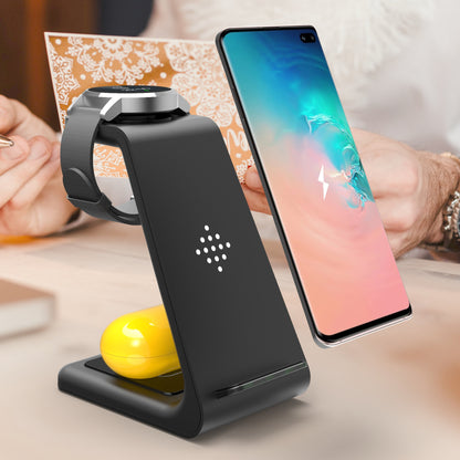 3 in 1 Fast Charging Station Wireless Charger Phone Stand