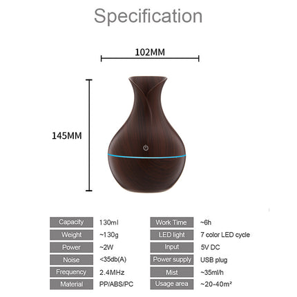 Buy USB Humidifier – 130ML Portable Mist for Home & Office Comfort