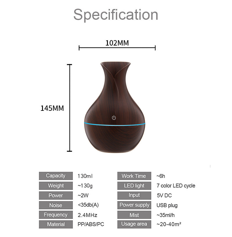 Buy USB Humidifier – 130ML Portable Mist for Home & Office Comfort