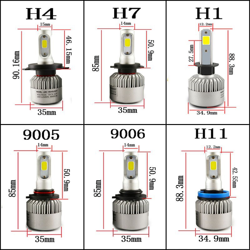 LED Car Headlight for Bright Night And Driving & Safety