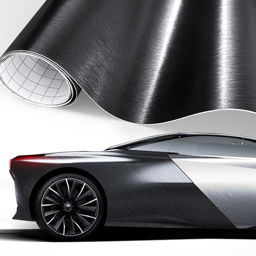 Glossy Black 5D Carbon Fiber Vinyl Film Car Stickers.