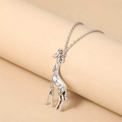 Buy European American Style Giraffe Pendant Alloy Necklace Gift