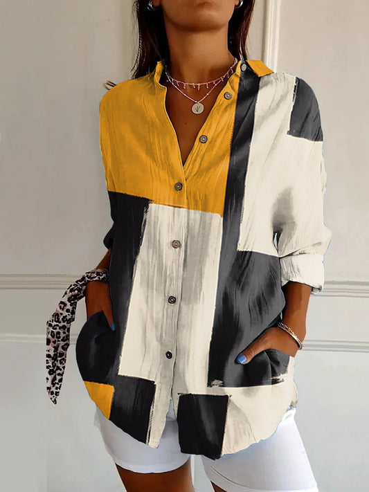Womens Floral Pattern 3D Printed Long-Sleeve Shirt Online