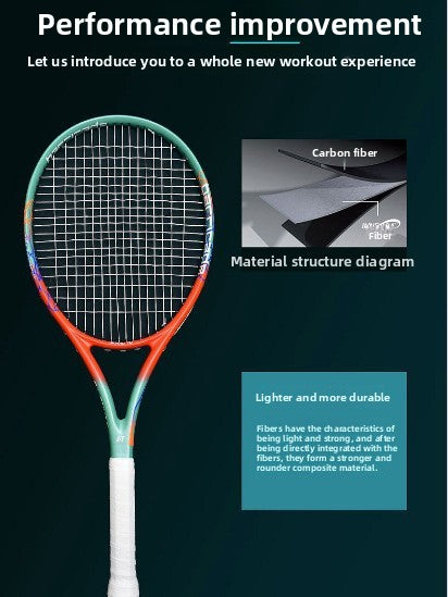Carbon Fiber Tennis Racket for Power and Precision Shots