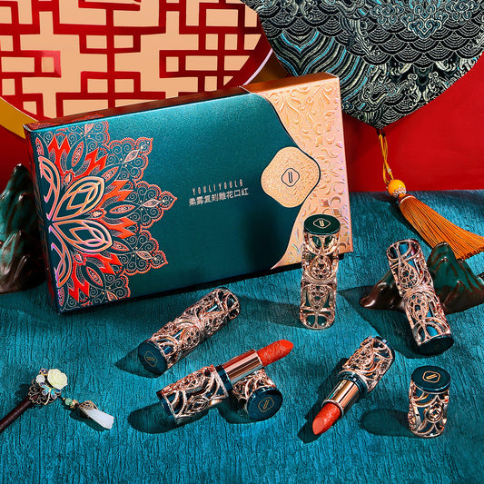 Soft Fog Vintage Lipstick Kit – Elegant & Smooth Lip Colors