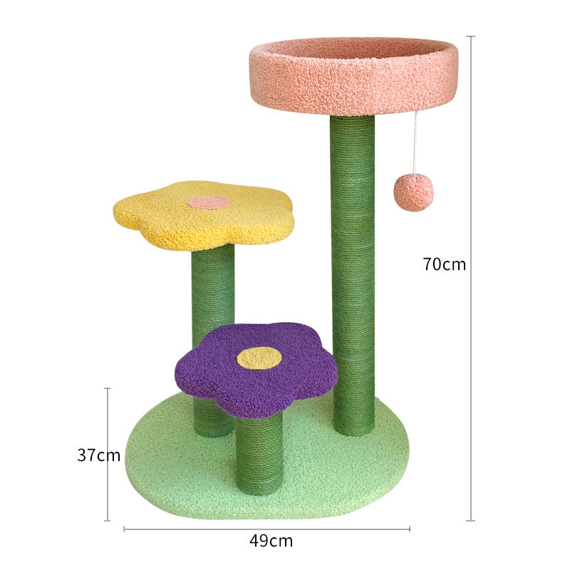 Cat Tower Climbing Tree Scratch Board Wear-Resistant for Cats
