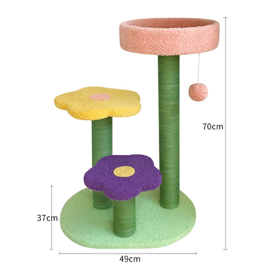 Cat Tower Climbing Tree Scratch Board Wear-Resistant for Cats