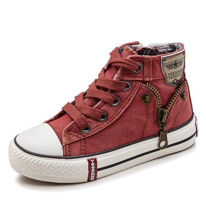 Breathable Denim Sneakers Kids Casual Shoes Boys Girls Sport