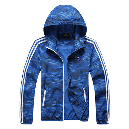 Men’s Outdoor Windproof Thin Jacket Waterproof Sunscreen Wear