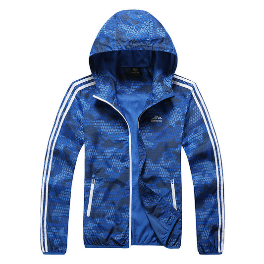 Men’s Outdoor Windproof Thin Jacket Waterproof Sunscreen Wear