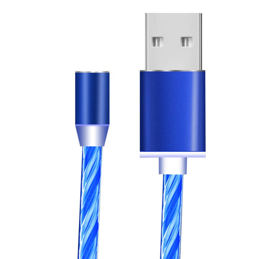 Buy Magnetic Streamer Flowing Light Data Cable for iPhone Type-C
