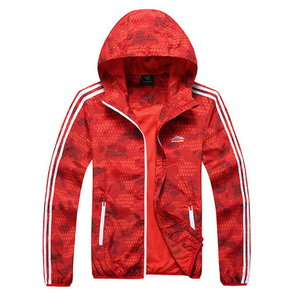Men’s Outdoor Windproof Thin Jacket Waterproof Sunscreen Wear