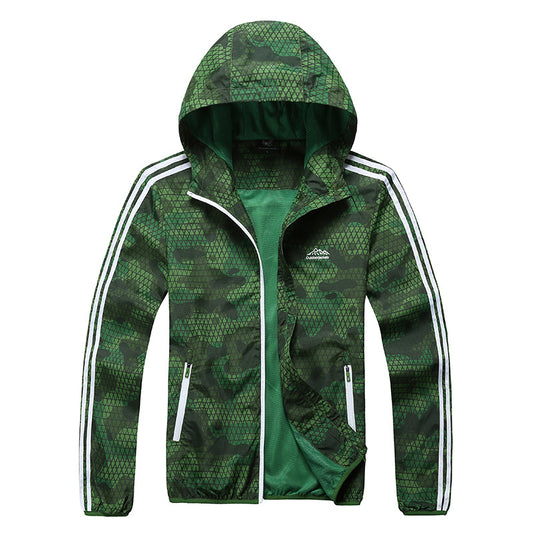 Men’s Outdoor Windproof Thin Jacket Waterproof Sunscreen Wear