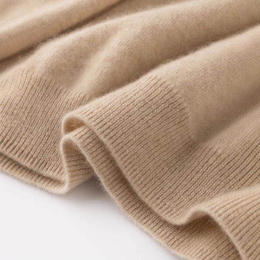 Women's Solid-Color Loose-Fit Mock-Neck Sweater Cozy Comfort
