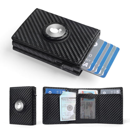 Three-Fold Leather Wallet Men Multi Functional Card Holder