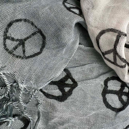 Buy 2pcs Grey Printed Scarf – Subtle Pattern Elegant Daily Wear