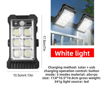 Motion Sensor Outdoor Wall Light with Solar Power System Design