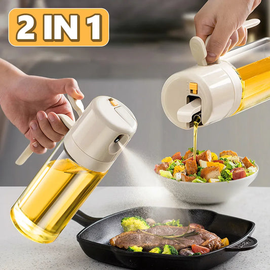 2 In 1 Oil Sprayer Bottle Olive Oil Dispenser for Cooking globalswanky 01