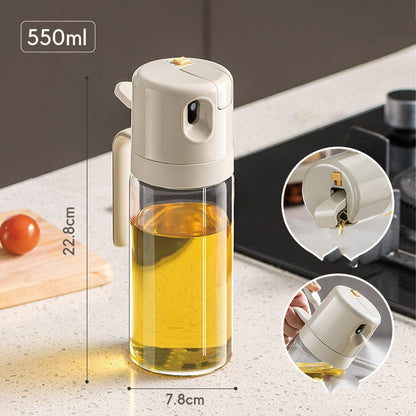 2 In 1 Oil Sprayer Bottle Olive Oil Dispenser for Cooking globalswanky 02