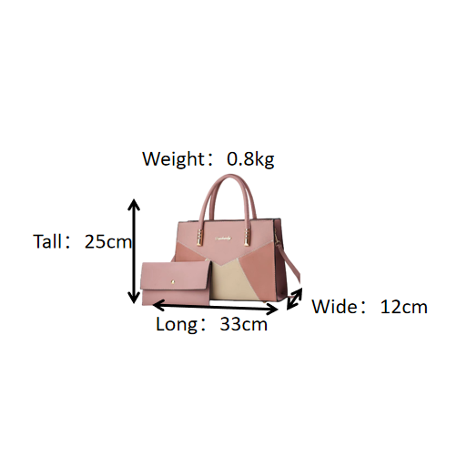 2 in 1 Trendy Women's Shoulder Bag Chic Handbag for Occasion globalswanky 2