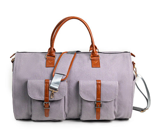 2-in-1 hanging suitcase suit travel bag