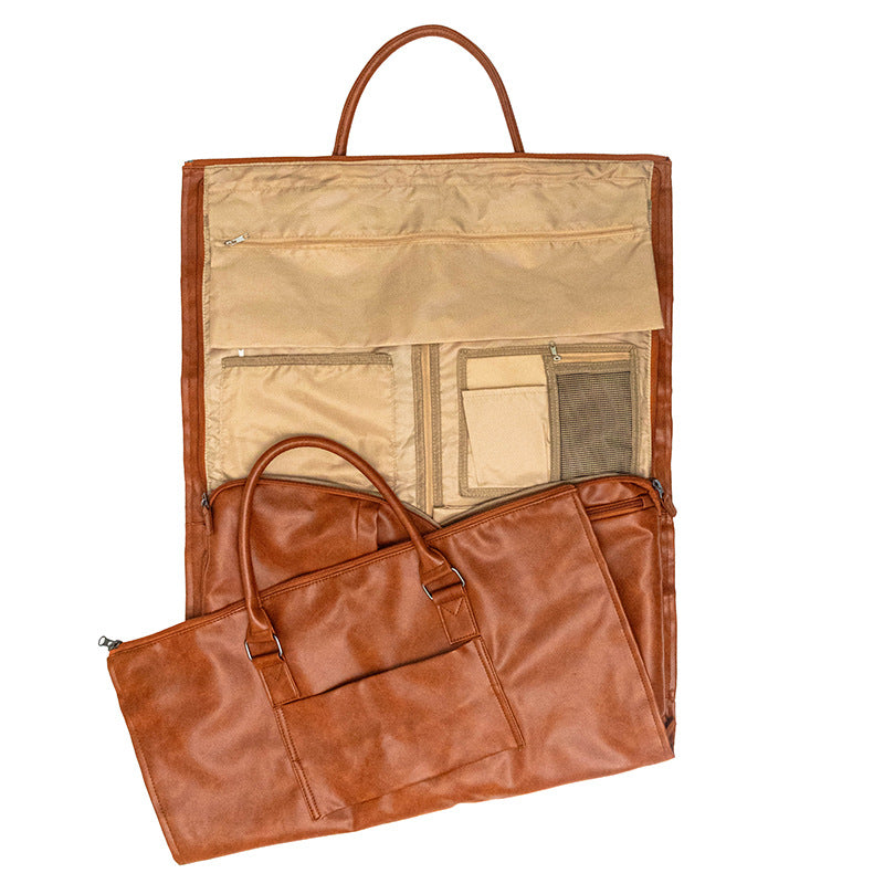 2-in-1 hanging suitcase suit travel bag
