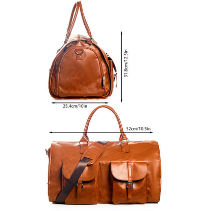 2-in-1 hanging suitcase suit travel bag