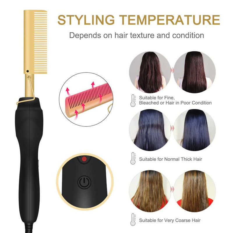 2-in -1 household hair straightening curling iron